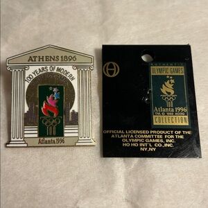 90s vintage Olympics Pin Olympic Games Commemorative Lapel Pin Atlanta Athens